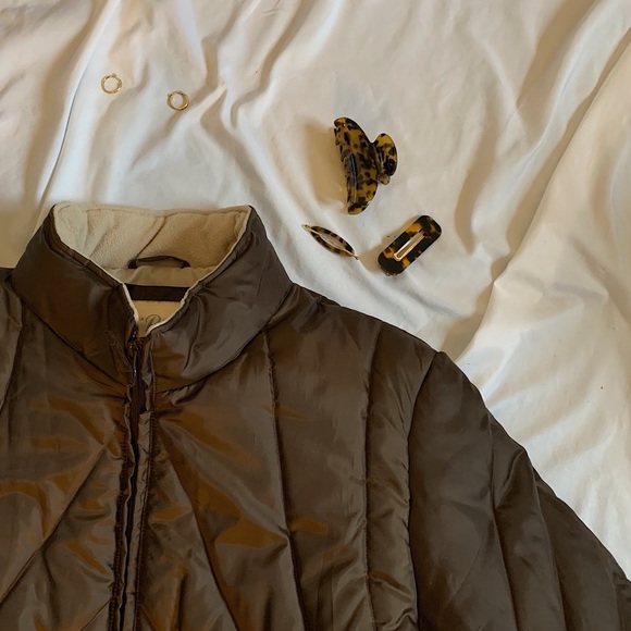 Chocolate Brown Puffer Jacket - Picture 2 of 2